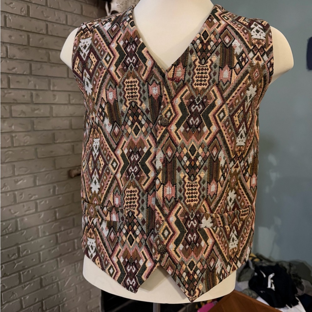 Vintage Tapestry Waistcoat / Vest | Quilted | Unisex
